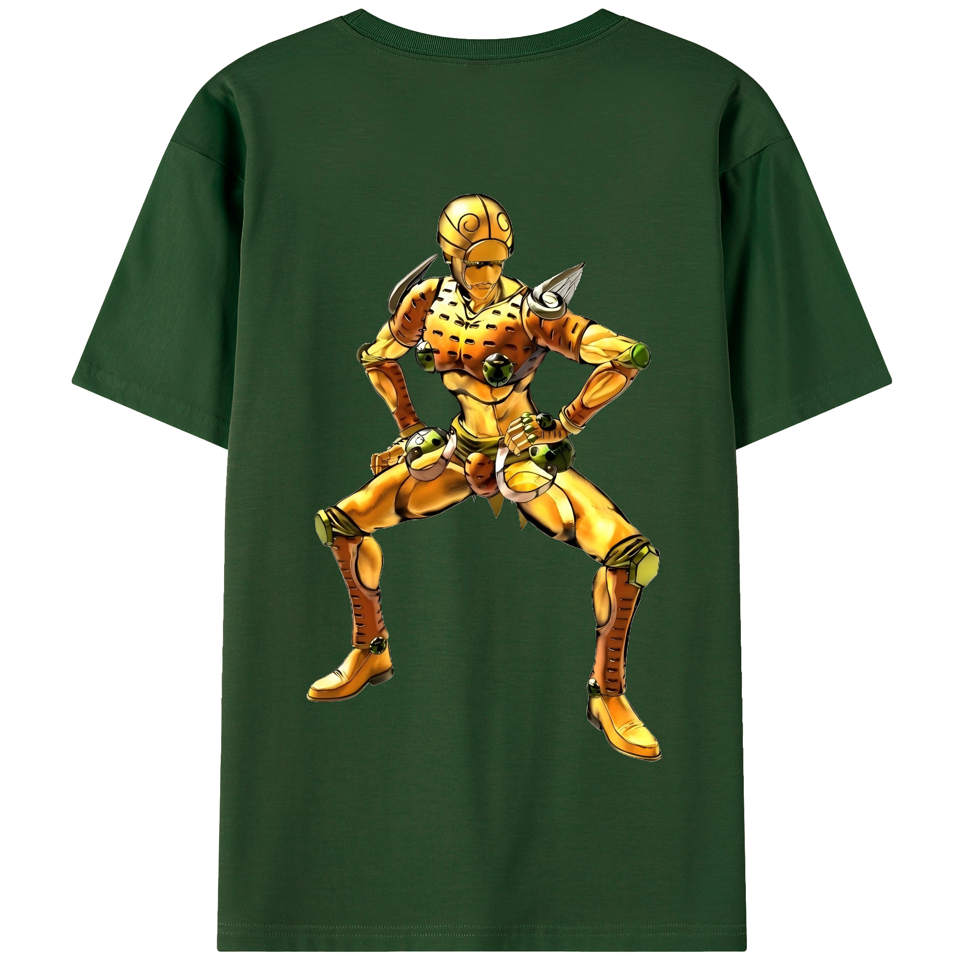 （画像用） ジョジョの奇妙な冒険 ジョルノ?ジョバァーナ JoJo's Bizarre Adventure Giorno Giovanna 綿100％半袖Tシャツ（背面プリント）